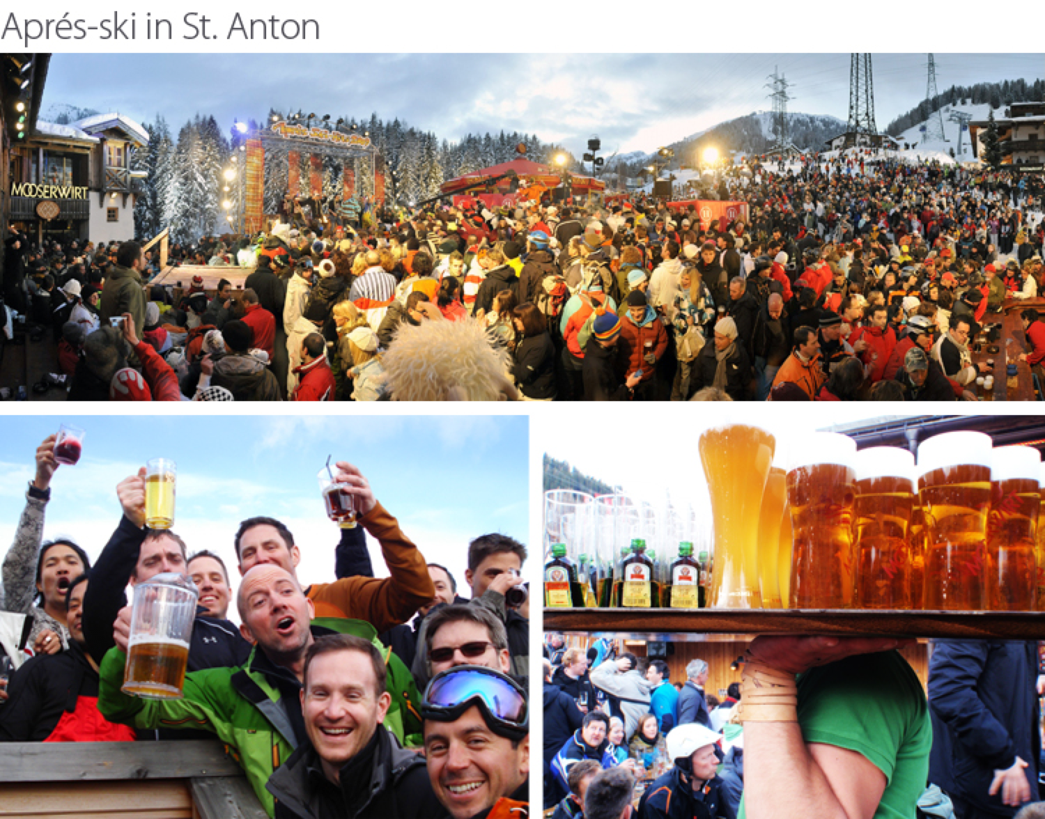 Apres-ski in St Anton, Austria