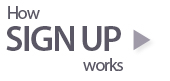 How sign up works