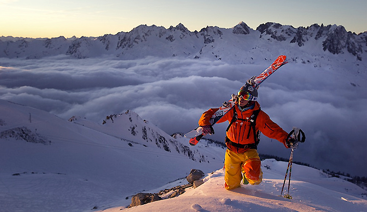 Chamonix France skier